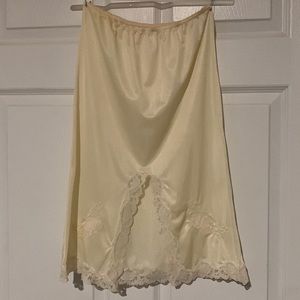 Vintage Cream Color Half Slip